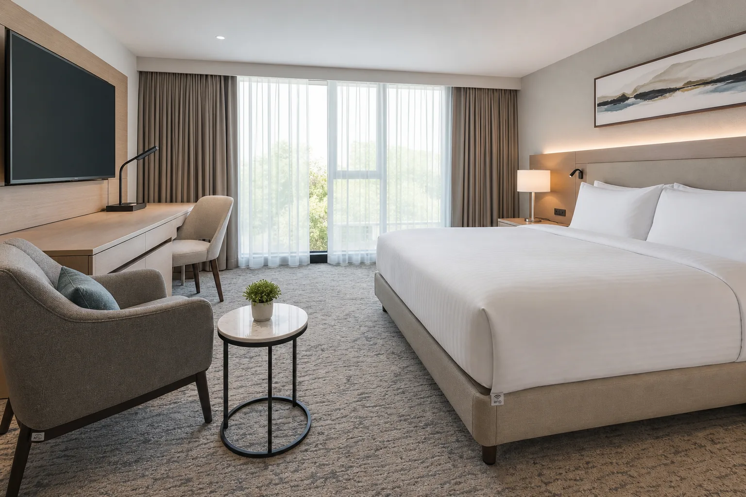 Hotel room FF&E RFID inventory